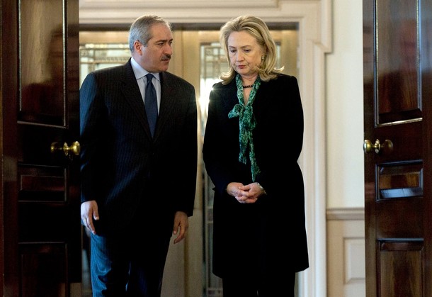 Clinton Meets With Jordanian Foreign Minister Nasser Judeh At State Dep't