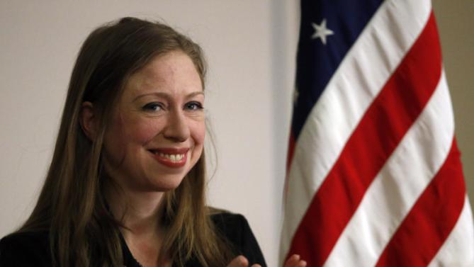 Chelsea Clinton smiles during a campaign stop on behalf of her mother, Democratic presidential candidate Hillary Clinton, at The University of Denver, Thursday, Feb. 18, 2016, in Denver. (AP Photo/Brennan Linsley)